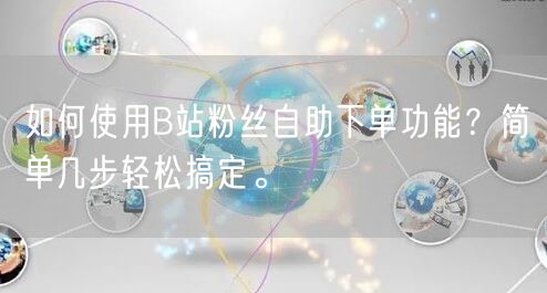 如何使用B站粉丝自助下单功能?简单几步轻松搞定。