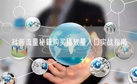 抖音流量秘籍购买播放量入口实战指南