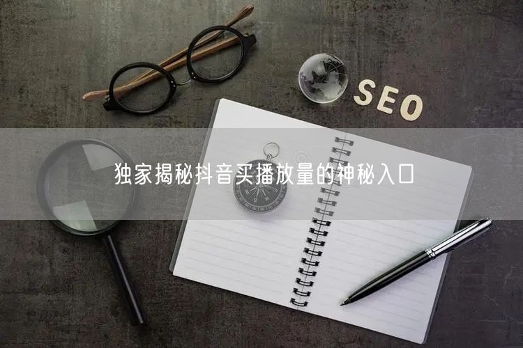 独家揭秘抖音买播放量的神秘入口