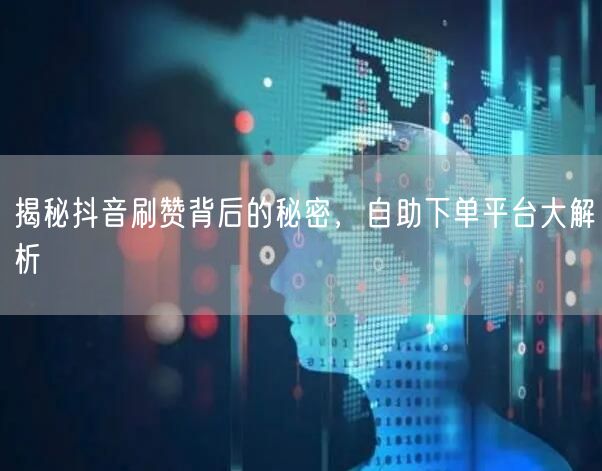 揭秘抖音刷赞背后的秘密，自助下单平台大解析