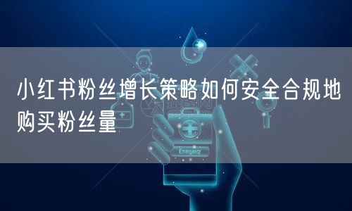 小红书粉丝增长策略如何安全合规地购买粉丝量