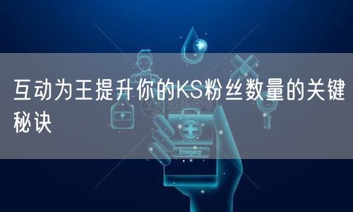 互动为王提升你的KS粉丝数量的关键秘诀