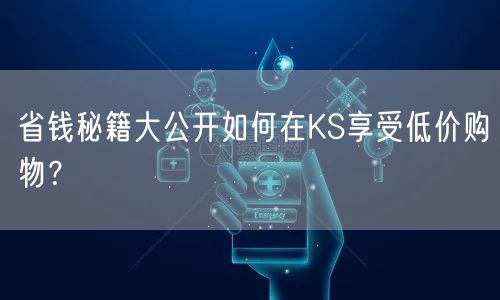 省钱秘籍大公开如何在KS享受低价购物?