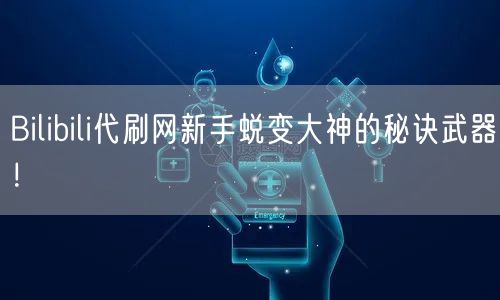 Bilibili代刷网新手蜕变大神的秘诀武器！