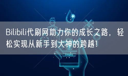 Bilibili代刷网助力你的成长之路，轻松实现从新手到大神的跨越！