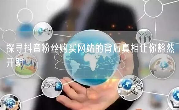探寻抖音粉丝购买网站的背后真相让你豁然开朗